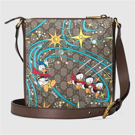 gucci donald duck crossbody|Disney x Gucci Donald Duck small messenger bag.